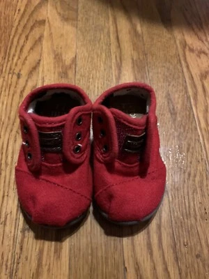 Tiny Tom’s Size 2c Cherry Red Shoes - Image 1 of 4