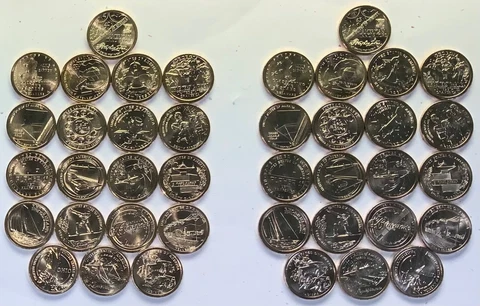 2018 - 2022 + 2023 40 Coin P&D Mint Unc American Innovation Dollar Set to Date Cover