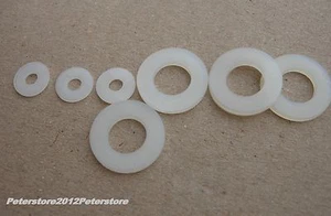100 rondelle DIN 125 in plastica poliammide M6 M8 M10 M12 - Foto 1 di 1