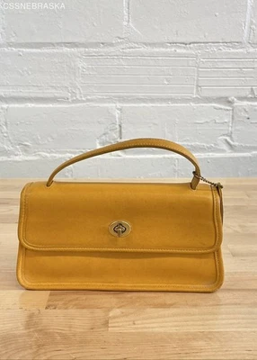 COACH Yolk Vintage RARE Turnlock Clutch Crossbody Purse No A8C-9044 - Image 1 of 4