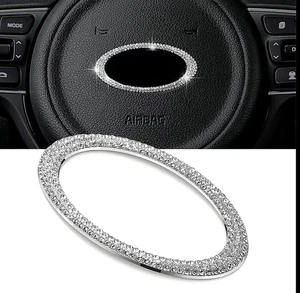 Stemma centrale volante strass auto Kia cristallo diamante adesivo logo - Foto 1 di 4