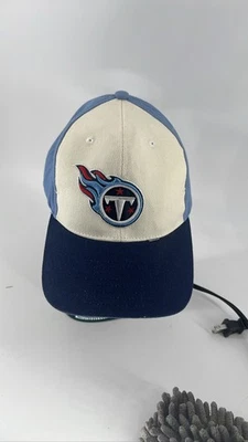 Sombrero ajustado Titans New Era 59Fifty azul blanco logotipo en T Foto 1 de 4