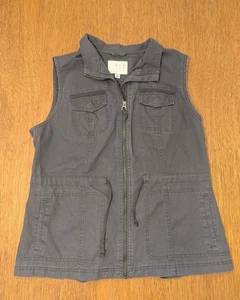 A New Day Vest Womens Size Large Gray Sleeveless Outdoor Travel Winter Fall - Picture 1 of 16