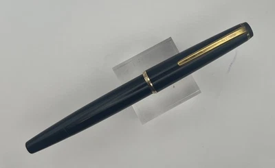 Montblanc Nº Pluma Estilográfica 34 Resina Negra Oro 14C Plumín Fino Foto 1 de 4