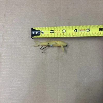 Винтажная красная настоящая приманка в виде гольяна Ray Johnson Tackle Co - Изображение 1 из 4