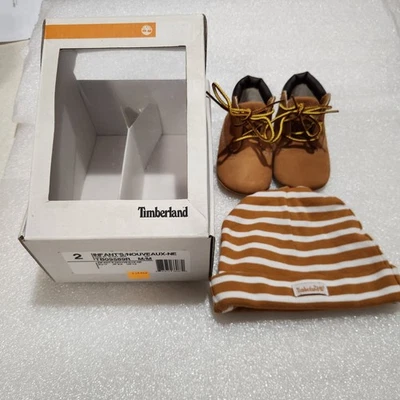 Timberland Kit de Zapatos y Sombrero Infantil 6-9 Meses Talla 2. ¡¡¡Caja abierta!!!! Foto 1 de 4