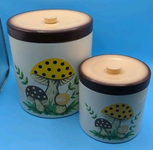 Vintage Sears & Rehbock Fröhliche Pilze Kanister Set - Bild 1 von 9