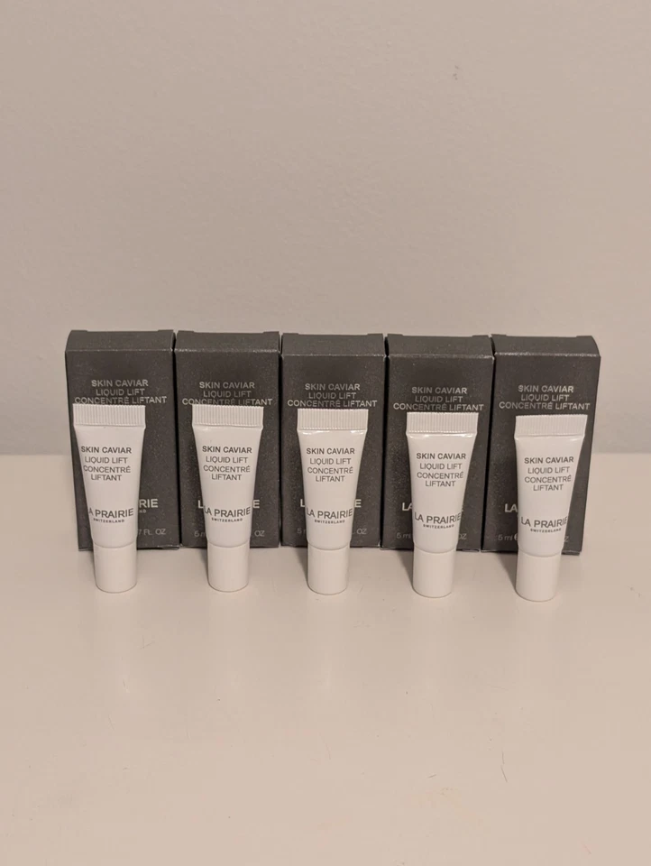 ⭐ NUEVO 5 x La Prairie Skin Caviar Liquid Lift 0.17oz / 5ml = 0.85 oz / 25 ml TOTAL Foto 1 de 3
