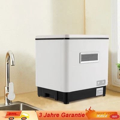 Edelstahl Geschirrspüler 60L Mini Spülmaschine Tischgeschirrspüler freistehen DE - Bild 1 von 4