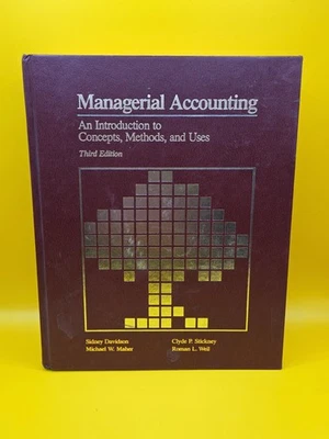 Managerial Accounting: An Introduction to Concepts, Methods, and Uses Hardcover - Image 1 of 4
