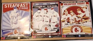 Neu 2008 Set 3 Poster Red Sox Dunkin Donuts Steadfast Strong 16×20 Wakefield - Bild 1 von 9