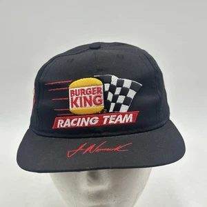 Sombrero de Colección Burger King Racing Team Joe Nemechek #87 Hecho en EE. UU. Logo NASCAR - Imagen 1 de 9