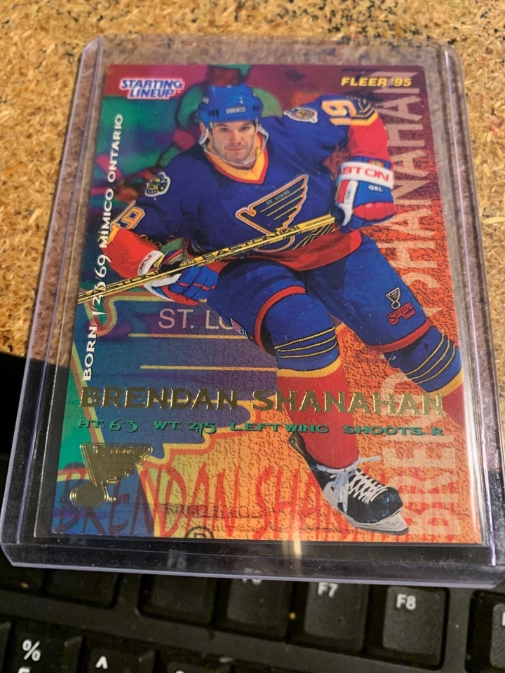 1995 FLEER STARTING LINEUP BRENDAN SHANAHAN CARD ~ #191 BLUES  - Image 1 of 1
