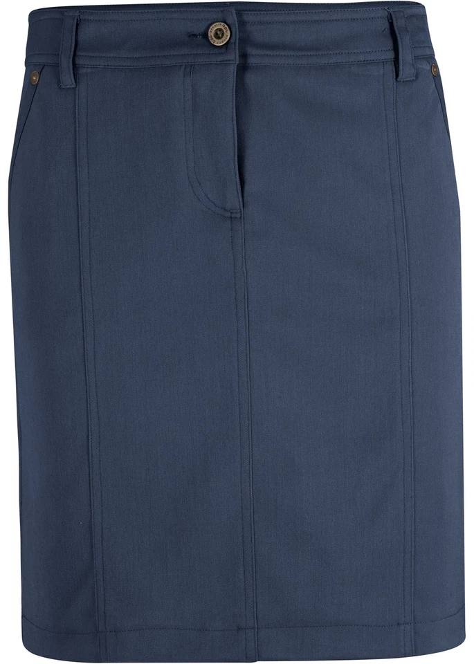 Stretch-Rock mit Eingriffstaschen Gr. 36 Dunkelblau Minirock Freizeit-Skirt Neu - Bild 1 von 1