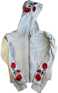 Hudson Gray Full Zip Sweatshirt Hoodie Girl’s Size S - Picture 1 of 9