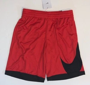 NWT Nike Dri-FIT Basketball Boy's Youth Large Red Shorts Black Logo DM8186 - Picture 1 of 4