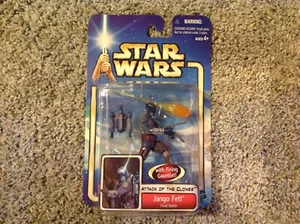 STAR WARS ATTACK OF THE CLONES JANGO FETT LETZTE SCHLACHT MIT FEUERHANDSCHUH - Bild 1 von 2