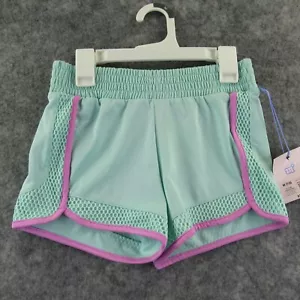 More Than Magic Girls Shorts Medium 7/8 Turquoise Elastic Waist Stretch Casual - Picture 1 of 11