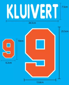 NIEDERLANDE AUSWÄRTS EURO 1996 PU NAME NUMMERIERUNG DRUCK TOP QUALITÄT - Bild 1 von 10