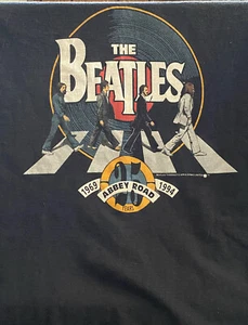 ORIGINAL '94 BEATLES ABBEY ROAD 1969 - 1994 25 YEARS XL TSHIRT APPLE PRODUCT - Picture 1 of 5