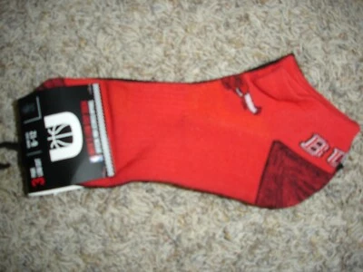 NEW NBA Chicago Bulls no show low cut 3-pk pair basketball socks Men size 6-12 - Image 1 of 4