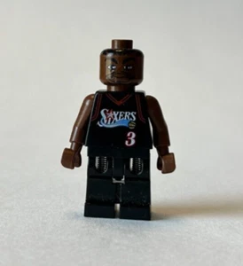 Lego Allen Iverson Minifgure Basketball 3564 NBA Sports 76ers #3 black retired - Picture 1 of 2