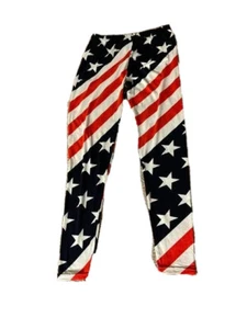 Patriotic Leggings, Red/White/Blue girls large inseam 27'' - Picture 1 of 2