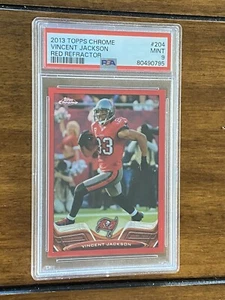 2013 Topps Chrome Vincent Jackson Red Refractor /25 Psa 9 - Bild 1 von 2