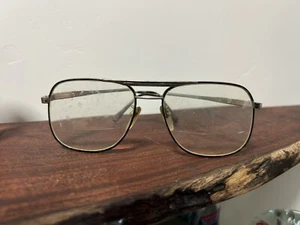 Vintage Stetson Gold Men’s Aviator Eye Glasses Frames 59 18 - Picture 1 of 6