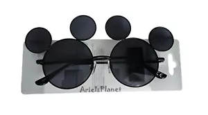 2025 Disney Parks Mickey Mouse Ohr schwarz getönte Sonnenbrille 100 % UVA-Schutz - Bild 1 von 4