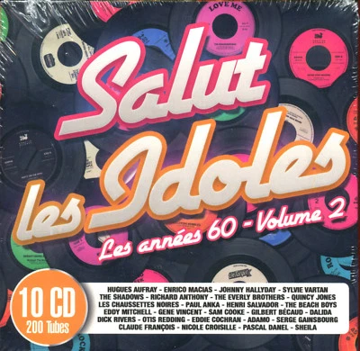SALUT LES IDOLES LES ANNEES 60 VOLUME 2 - 10 CD COMPILATION NEUF SOUS CELLO - Image 1 of 2