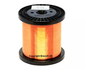 40AWG ENAMELLED COPPER GUITAR PICKUP WIRE, MAGNET WIRE, COIL WIRE 1KG SPOOL - Picture 1 of 4