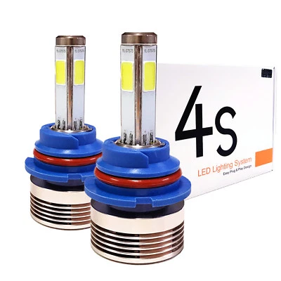 A1 2x 4S HB5 9007 LED Headlight Premium Kit 80W 8000LM 4-Side Crystal White Bulb - Image 1 of 4