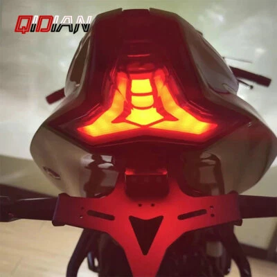 Integrated LED Tail Light Brake Turn Signal For Z1000 Ninja 400 ZX10R 2013-2025 - Image 1 of 4