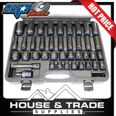 SP Tools impact Socket 40 Piece 1/2"Dr 6PT Deep & Standard SP20322 - image 1 of 2