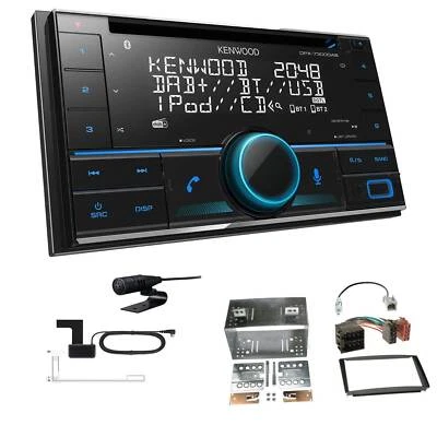 Kenwood DPX-7300DAB Autoradio Bluetooth DAB+ für KIA Cee'D 2007-2009 schwarz - Bild 1 von 4