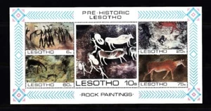 LESOTHO SC# 402 PRE HISTORIC LESOTHO S/S - MNH - Picture 1 of 1