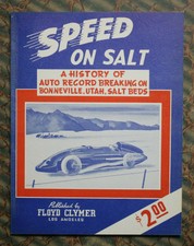 1947 SPEED ON SALT Vintage Bonneville flats Utah Auto Racing History streamliner