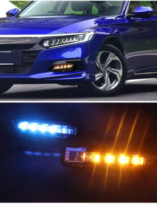 Luz antiniebla delantera LED de conducción diurna DRL para Honda Accord 2018-2020 Foto 1 de 4