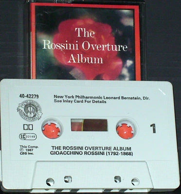 BERNSTEIN SZELL WEIKERT ROSSINI OVERTURE  CASSETTE ALBUM CLASSICAL 90 MINUTE CBS - Image 1 of 3
