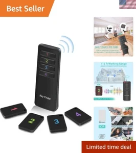 Convenient Key Finder 4-Pack - Remote Control Locator with Stick-On Tags - Picture 1 of 10