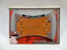 2005 STEVE CARLTON Sweet Spot Classic Signatures Sweet Leather #SC 11/25  AUTO!