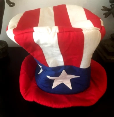 SOMBRERO GRANDE VINTAGE MARCA TÍO SAM ELOPE HECHO EN ESTADOS UNIDOS Foto 1 de 4