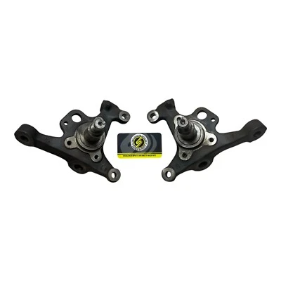 90-97 马自达 Miata 原始设备制造商前转向轮毂指关节主轴直立一对带 ABS — 第 1/2 张图片