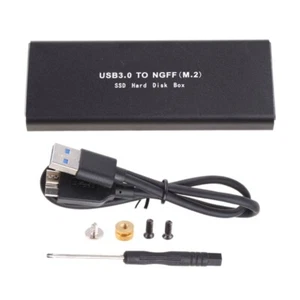 New SSD Solid-State Aluminum Alloy Mobile HDD Enclosure for M.2 NGFF to USB - Afbeelding 1 van 8