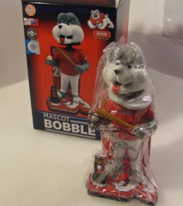 Fresno State Bulldogs Mascotte Bobblehead Maillot Rouge Baseball Champions Jouet Moderne - Photo 1/10