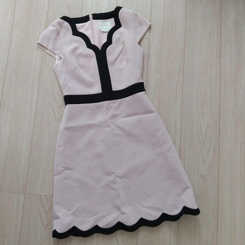 abito kate spade rosa nero capesante bicolore buone condizioni originale dal Giappone