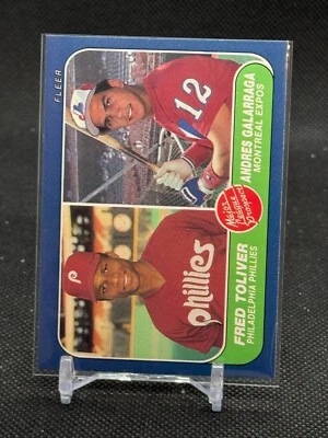 1986 Fleer Andres Galarraga ROOKIE #647 - Montreal Expos - Image 1 of 2