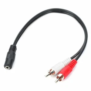 50cm RCA male to 3.5mm female cable economy - Picture 1 of 1