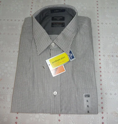 Мужские докеры классический крой серый полоски XL длинным рукавом рубашка proStyle пятно Defende - Изображение 1 из 4